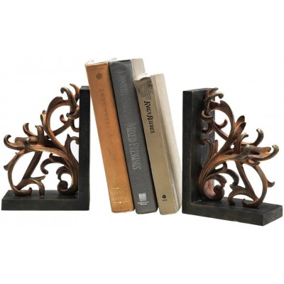 Scroll Bookends Pair by SPI Home/San Pacific International 33603   253733049503